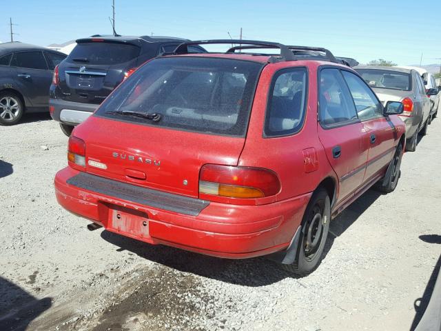 JF1GF4359TG816895 - 1996 SUBARU IMPREZA L RED photo 4