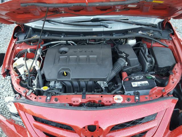 2T1BU4EE3DC994695 - 2013 TOYOTA COROLLA BA RED photo 7