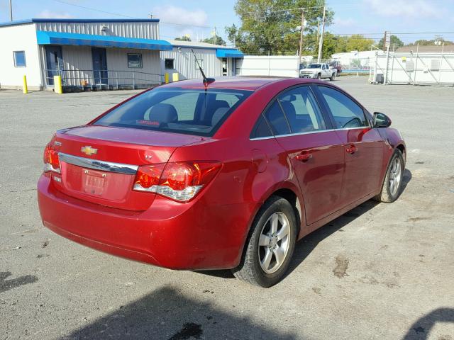 1G1PF5SC5C7302163 - 2012 CHEVROLET CRUZE LT RED photo 4