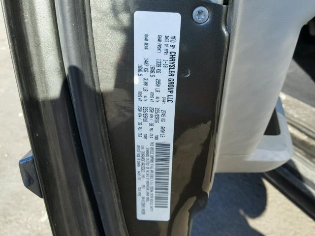 2D4RN4DE1AR233031 - 2010 DODGE GRAND CARA GRAY photo 10