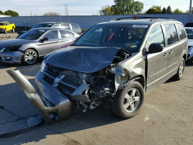 2D4RN4DE1AR233031 - 2010 DODGE GRAND CARA GRAY photo 2