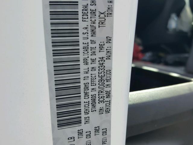 3C6TRVDG9HE533434 - 2017 RAM PROMASTER 白色 照片 10