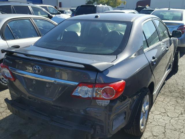 5YFBU4EE4CP006788 - 2012 TOYOTA COROLLA BA GRAY photo 4