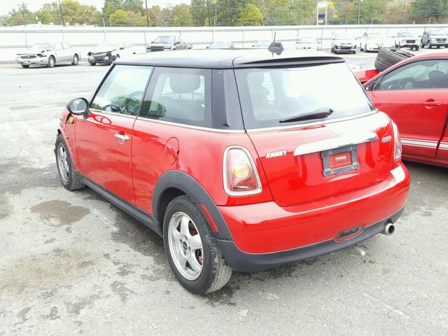 WMWMF33597TL68269 - 2007 MINI COOPER RED photo 3