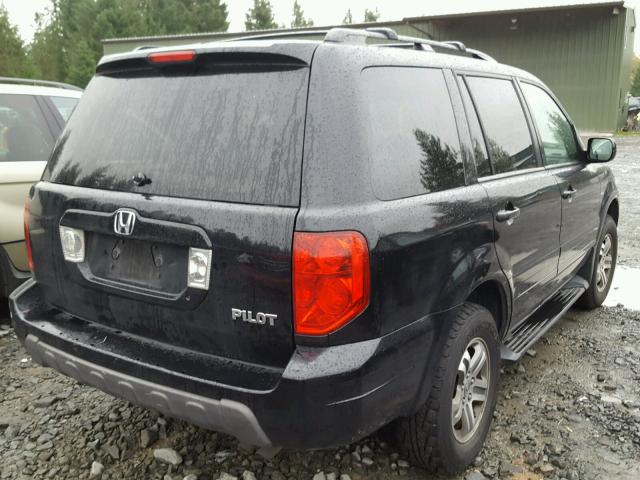 5FNYF18585B027284 - 2005 HONDA PILOT BLACK photo 4