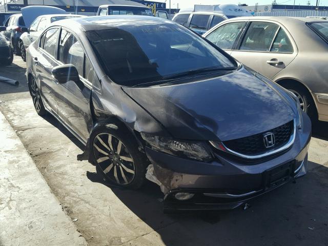 19XFB2F90EE275064 - 2014 HONDA CIVIC EXL GRAY photo 1