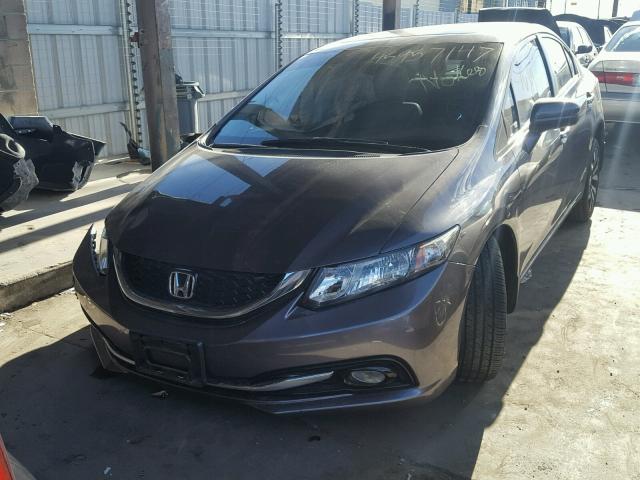 19XFB2F90EE275064 - 2014 HONDA CIVIC EXL GRAY photo 2