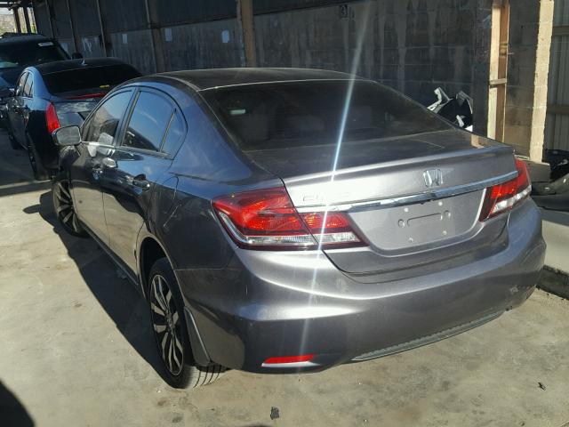 19XFB2F90EE275064 - 2014 HONDA CIVIC EXL GRAY photo 3