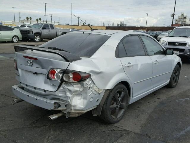 1YVHP84D665M37503 - 2006 MAZDA 6 S SILVER photo 4