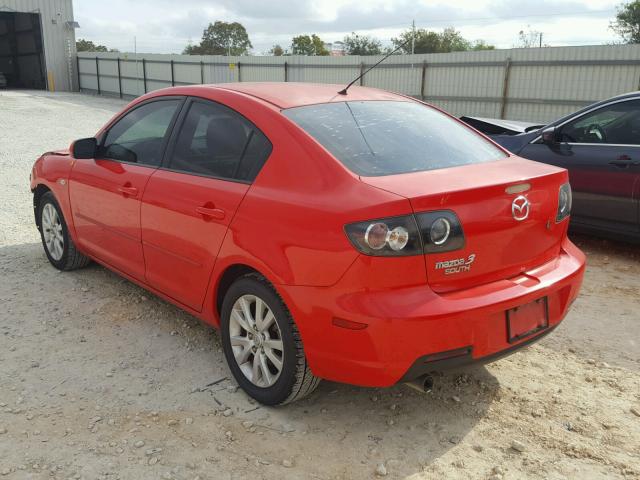 JM1BK12F781852572 - 2008 MAZDA 3 I RED photo 3