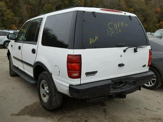 1FMPU16L21LB61472 - 2001 FORD EXPEDITION WHITE photo 3