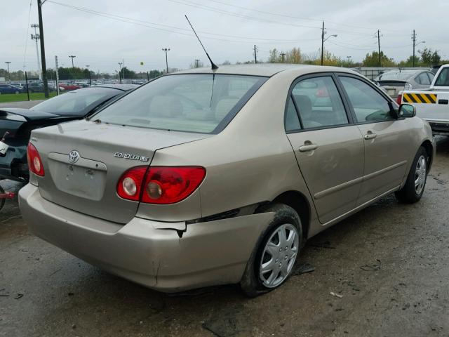 1NXBR32E87Z778554 - 2007 TOYOTA COROLLA CE TAN photo 4