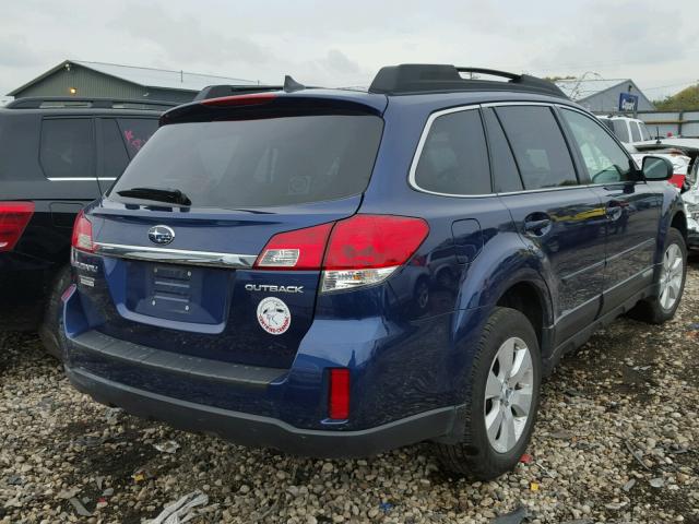 4S4BRCLCXB3427334 - 2011 SUBARU OUTBACK 2. BLUE photo 4