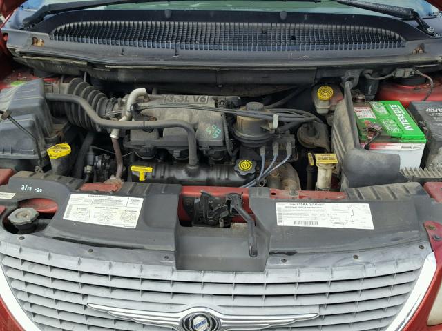 2C4GP54GX1R175751 - 2001 CHRYSLER TOWN & COU RED photo 7