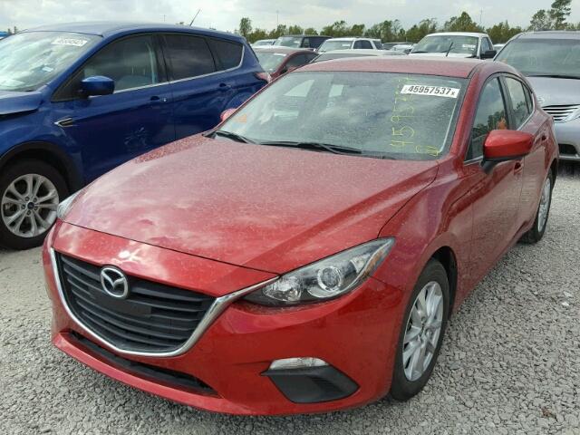 3MZBM1L72EM109184 - 2014 MAZDA 3 RED photo 2