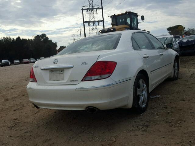 JH4KB16536C011558 - 2006 ACURA RL WHITE photo 4