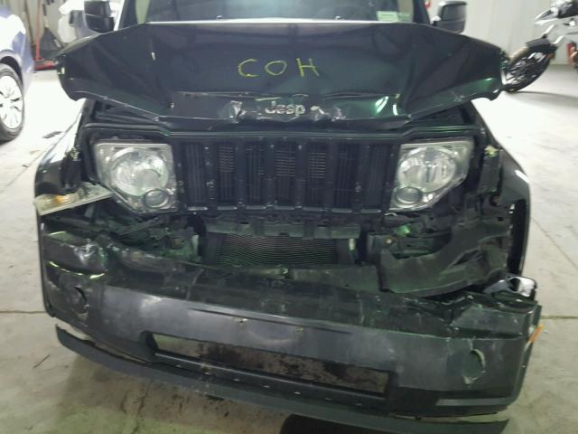 1J4PN2GK9AW139684 - 2010 JEEP LIBERTY SP GREEN photo 7