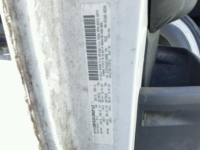 3C6TRVAG2EE106886 - 2014 RAM PROMASTER WHITE photo 10