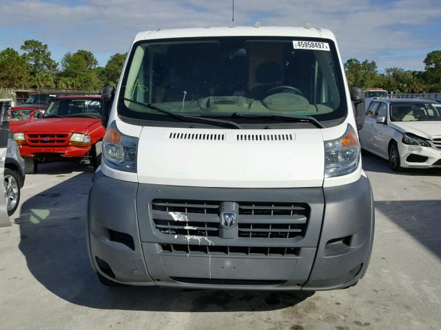 3C6TRVAG2EE106886 - 2014 RAM PROMASTER WHITE photo 9