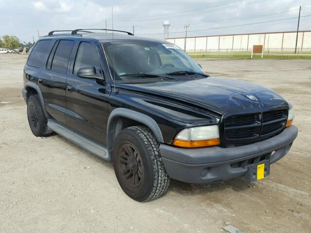 1D4HR38N83F589457 - 2003 DODGE DURANGO SP BLACK photo 1