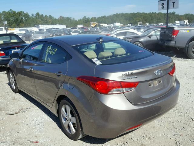 5NPDH4AE3DH416564 - 2013 HYUNDAI ELANTRA GL TAN photo 3