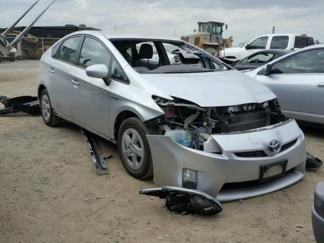 JTDKN3DU8B5345212 - 2011 TOYOTA PRIUS SILVER photo 1