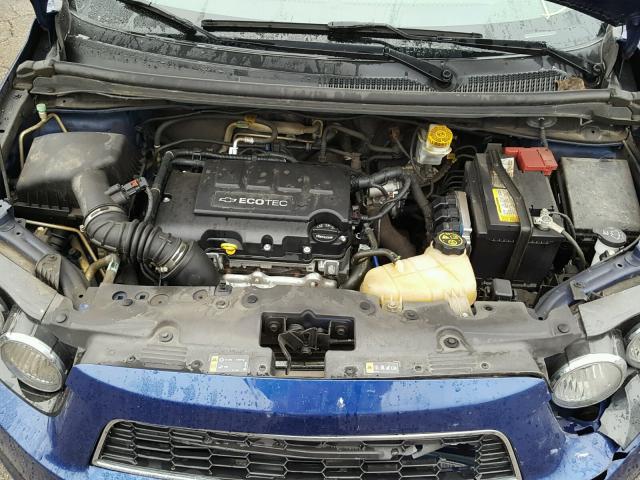 1G1JC5SB2E4145511 - 2014 CHEVROLET SONIC LT BLUE photo 7