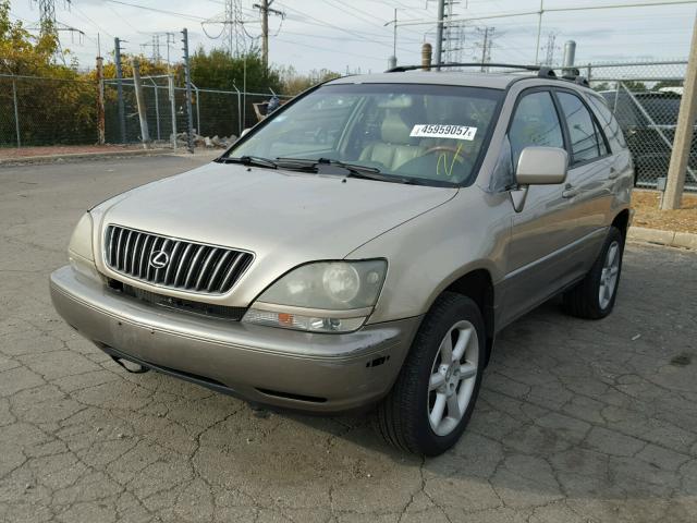 JT6HF10U5Y0107364 - 2000 LEXUS RX 300 BEIGE photo 2