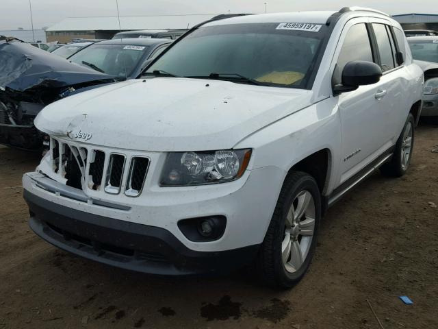 1C4NJCBA2ED666836 - 2014 JEEP COMPASS SP WHITE photo 2