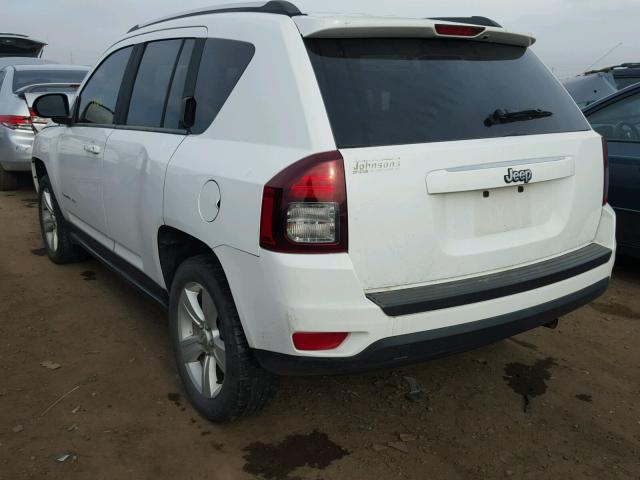 1C4NJCBA2ED666836 - 2014 JEEP COMPASS SP WHITE photo 3