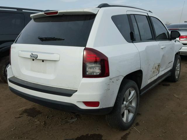 1C4NJCBA2ED666836 - 2014 JEEP COMPASS SP WHITE photo 4