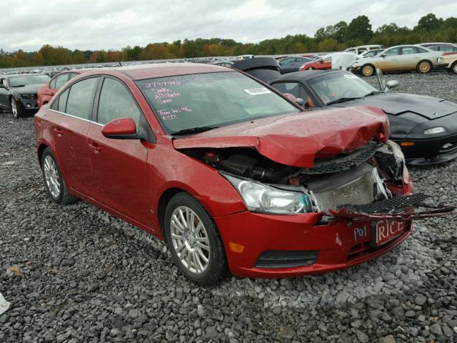 1G1PJ5S95B7242144 - 2011 CHEVROLET CRUZE ECO RED photo 1