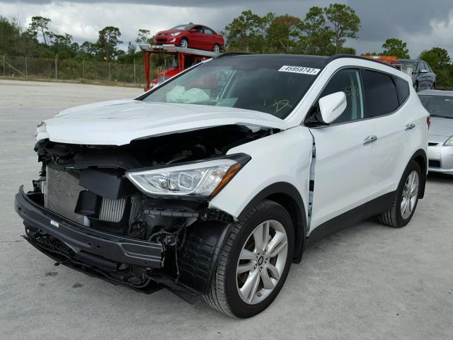 5XYZW4LA8FG302270 - 2015 HYUNDAI SANTA FE S WHITE photo 2