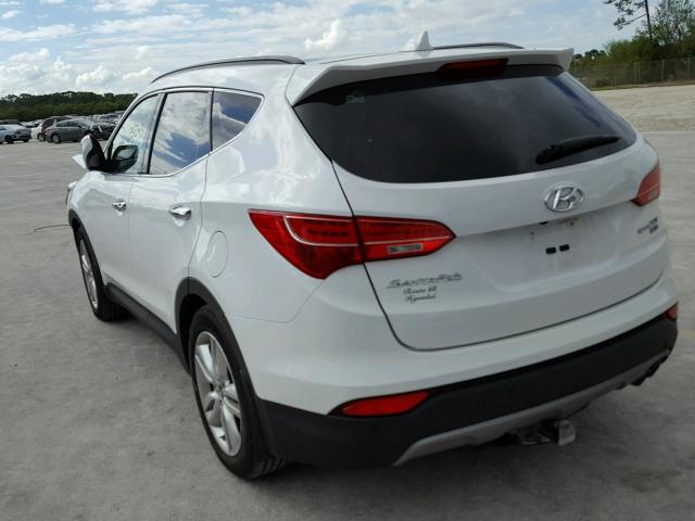 5XYZW4LA8FG302270 - 2015 HYUNDAI SANTA FE S WHITE photo 3