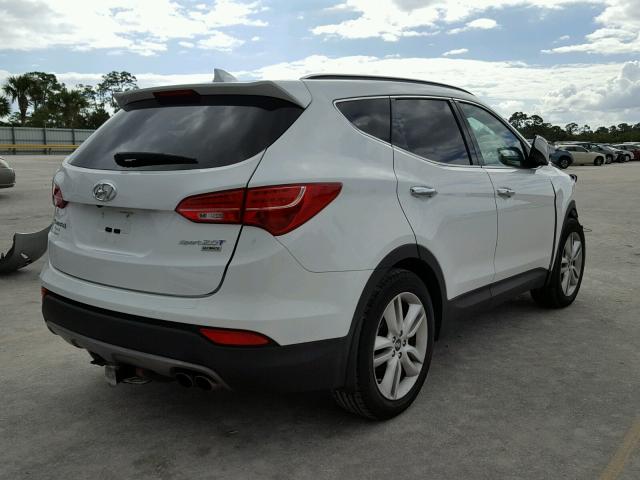 5XYZW4LA8FG302270 - 2015 HYUNDAI SANTA FE S WHITE photo 4