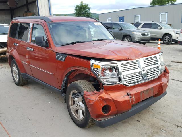 1D8GU58K07W639641 - 2007 DODGE NITRO SLT ORANGE photo 1