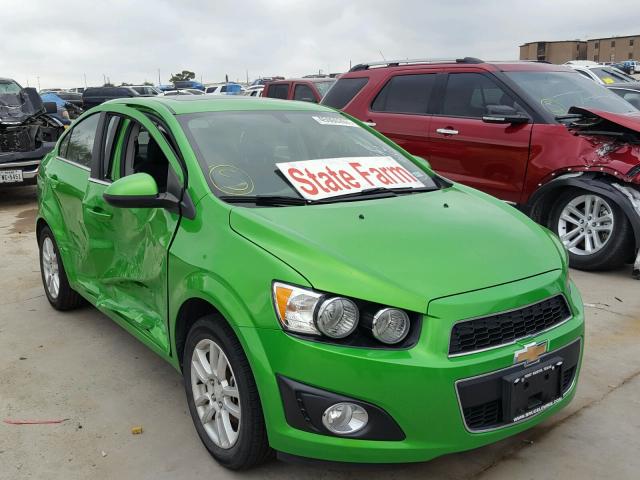 1G1JC5SB8F4172438 - 2015 CHEVROLET SONIC LT GREEN photo 1