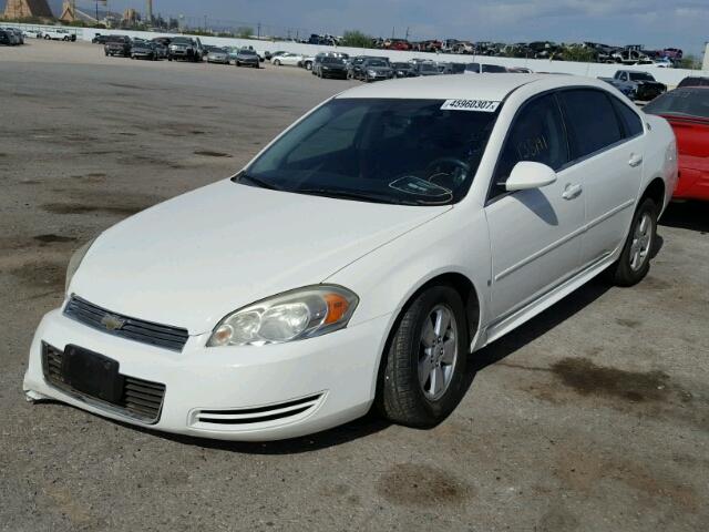 2G1WT57N591312230 - 2009 CHEVROLET IMPALA 1LT WHITE photo 2