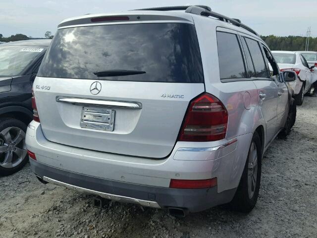 4JGBF71E77A236283 - 2007 MERCEDES-BENZ GL SILVER photo 4