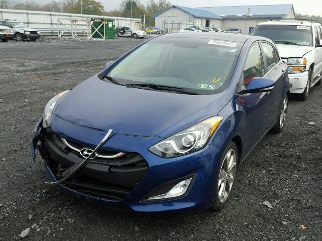 KMHD35LE4DU103395 - 2013 HYUNDAI ELANTRA GT BLUE photo 2