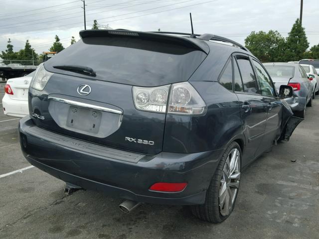 JTJGA31U340036928 - 2004 LEXUS RX 330 GRAY photo 4