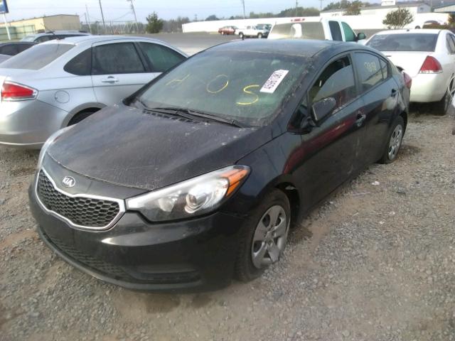 KNAFK4A60F5405623 - 2015 KIA FORTE LX BLACK photo 2