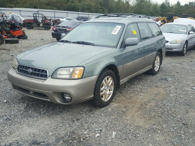 4S3BH686037621375 - 2003 SUBARU LEGACY OUT GREEN photo 2