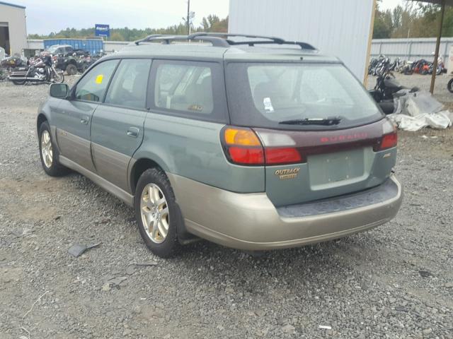 4S3BH686037621375 - 2003 SUBARU LEGACY OUT GREEN photo 3