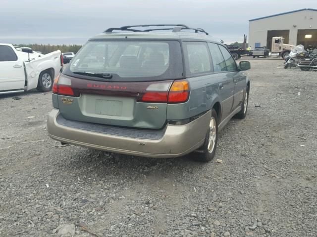 4S3BH686037621375 - 2003 SUBARU LEGACY OUT GREEN photo 4