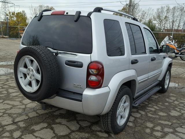 1J4GL58K46W250897 - 2006 JEEP LIBERTY LI SILVER photo 4