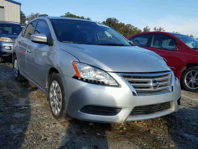 3N1AB7AP0DL664233 - 2013 NISSAN SENTRA S SILVER photo 1