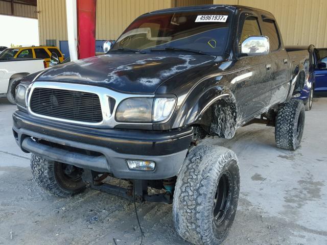 5TEHN72NX4Z334676 - 2004 TOYOTA TACOMA DOU BLACK photo 2