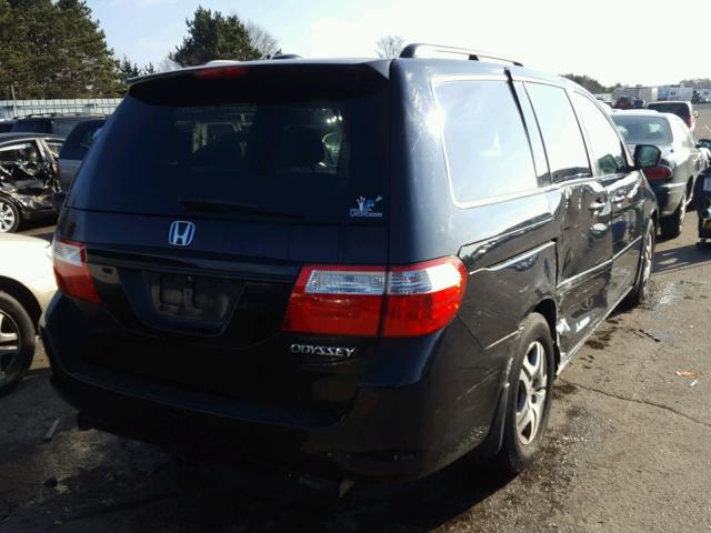 5FNRL38745B130955 - 2005 HONDA ODYSSEY EX BLACK photo 4