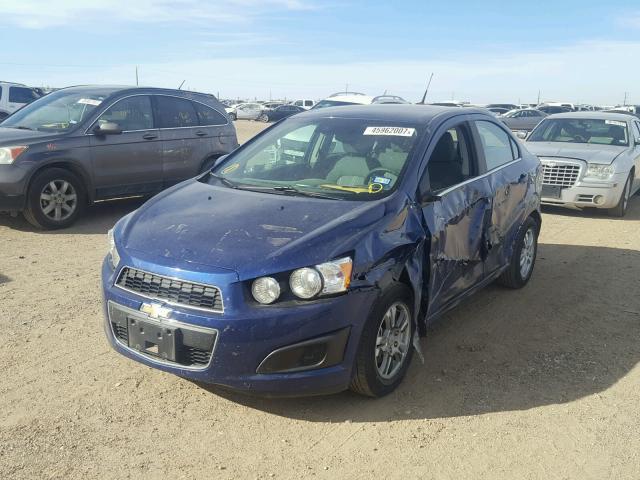 1G1JC5SB6E4117226 - 2014 CHEVROLET SONIC LT BLUE photo 2